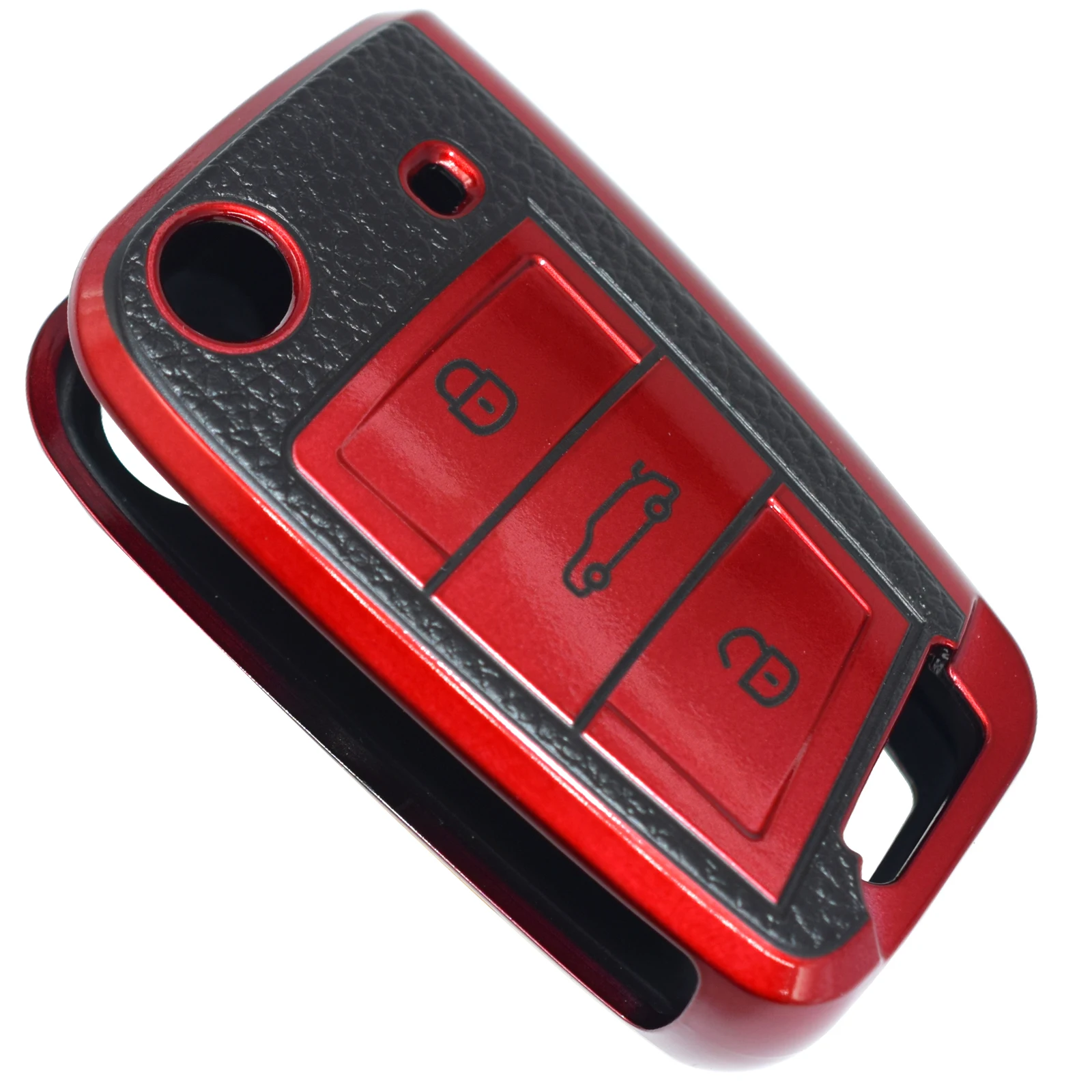 Чехол для ключей из ТПУ и кожи чехол дистанционного управления Volkswagen Polo Golf MK7 Skoda