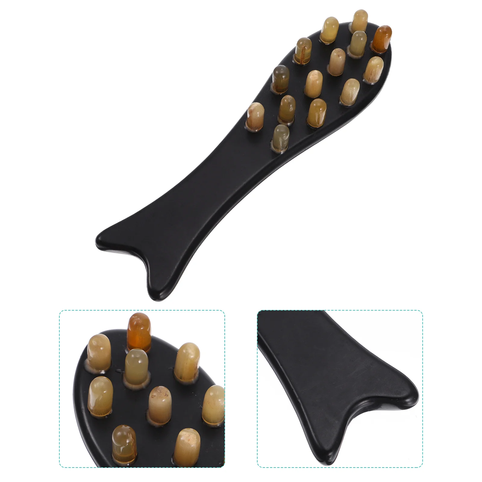

Combhairscalp Head Brush Horn Tool Guasha Scraping Oxtrigger Point Fine Cellulite Sha Gua Wide Jade Beard Scraper Combs Pocket