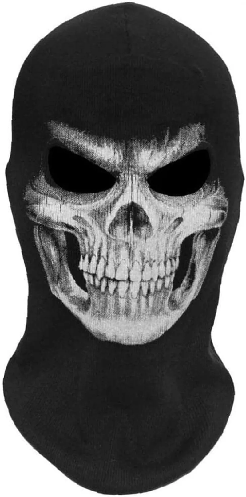 

Reaper Ghost Skull Skeleton Balaclava Halloween Cosplay Headgear War Game CS Paintball Mascarilla Mask Free Shipping