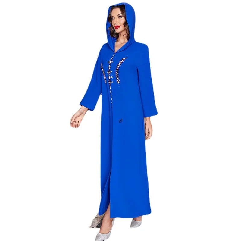 Ramadan Eid Satin Abaya Dubai Turkey Islam Muslim Arabic Long Dress Kaftans Caftan Dresses for Women Robe Longue Femme Musulmane