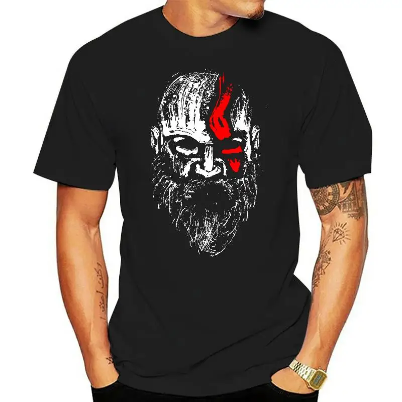 

Модная футболка с изображением бога войны Кратоса, 100% хлопок, оптовая продажа