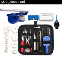 134 507pcs watch repair tools kit brand multi function bracelet pin remover watch movement box opener spring lever tools