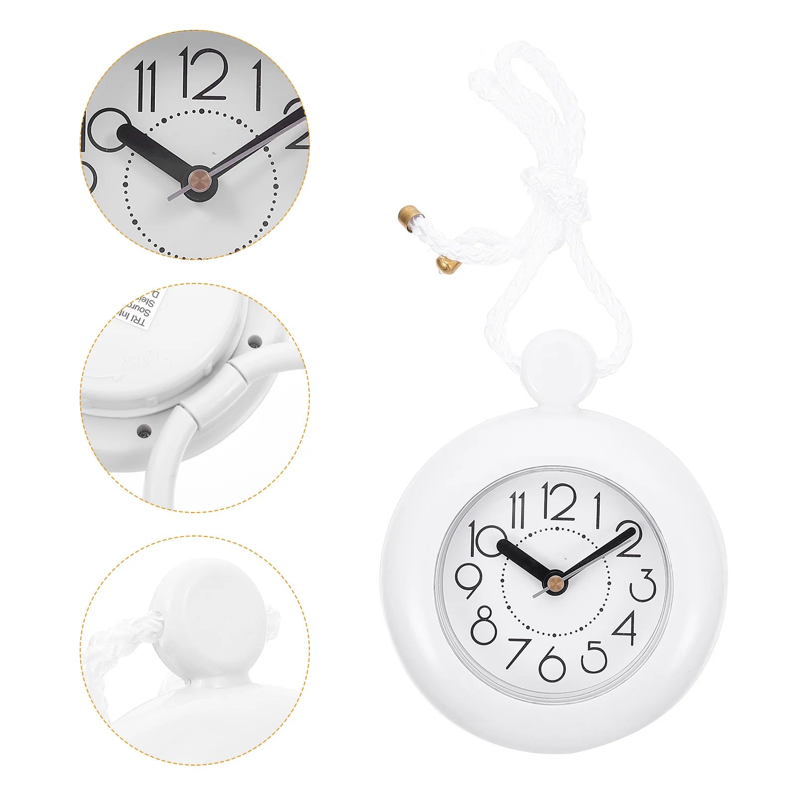 

Clock Wall Bathroom Shower Hanging Waterproof Small Digital Silent Timer Clocks Kitchen Modern Movement Vintage Decorative