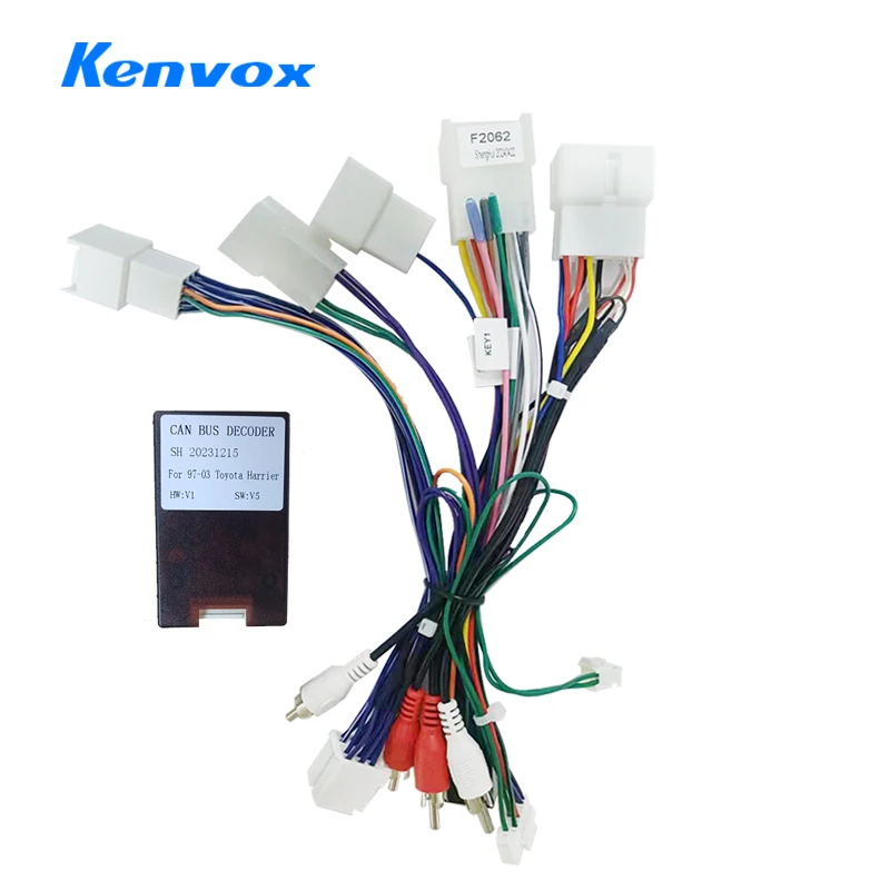 

Android Автомобильный радиоприемник Canbus Box декодер для toyota harrier 1998 1999 2000 2001 16-контактный жгут проводов, разъем кабеля питания