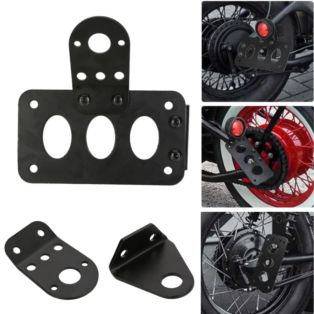 7/8 &quot22 мм держатель номерного знака мотоцикла черный кронштейн для лицензии