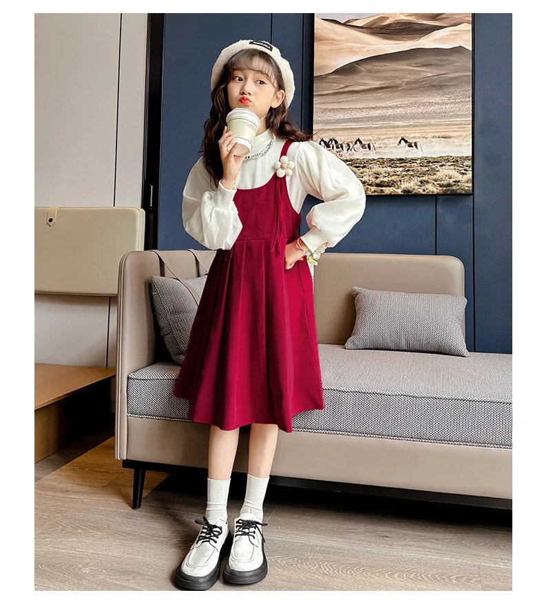 Костюм для девочек новинка 2023 весенне-осенние комплекты в Корейском стиле