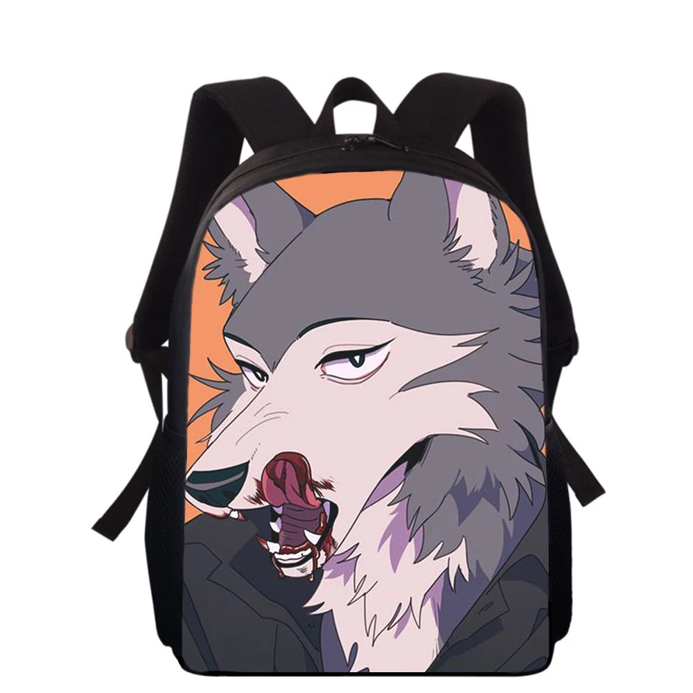 BEASTARS Anime 15” 3D Print Kids Backpack Primary School Bags for Boys Girls Back Pack Students School Book Bags