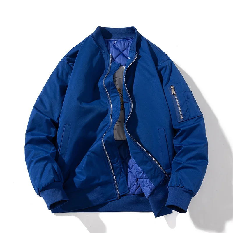 

2024 custom chaquetas hombre Bomber jackets for men coats veste homme men's thin windbreaker & Thick parkas korean style