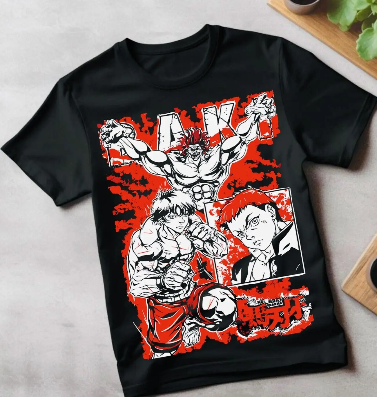 Baki the Grappler футболка Hanma манга Yujiro аниме рубашка