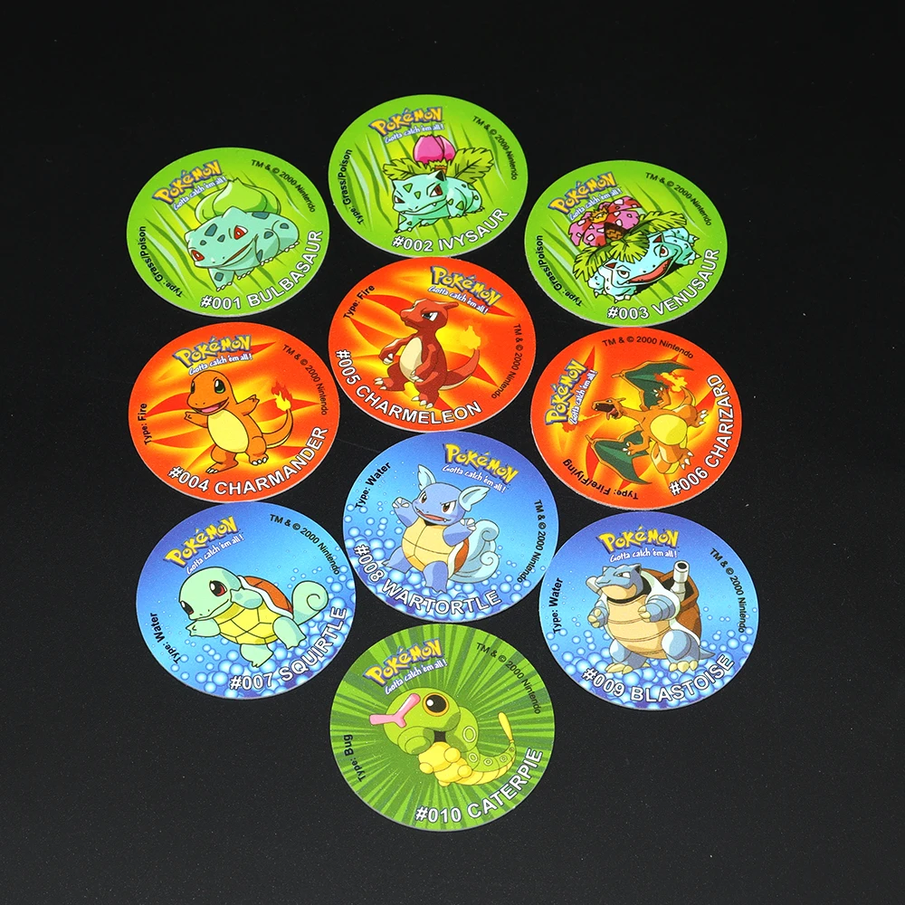 

Pokemon Tazos 1 Generation NO.1-151 Collection Pikachu Taps Card Ash Ketchum Games Tazos Pokemon Pogs Strokes Porta Cup Mug