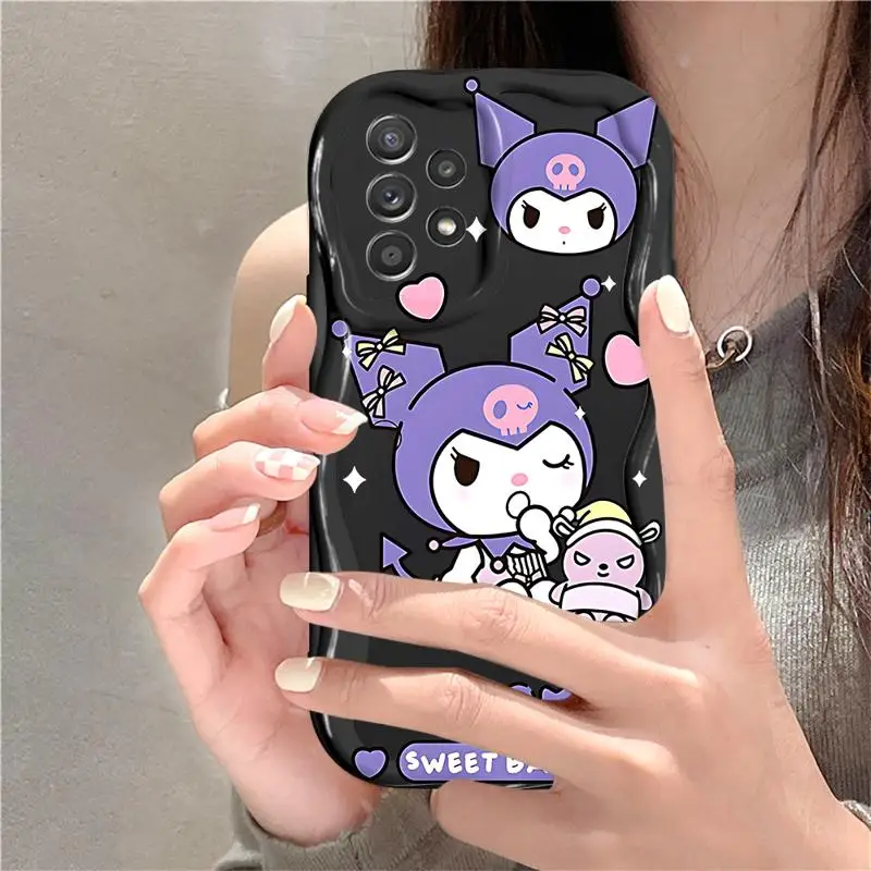 Чехол Kuromi Sanrio для телефона Galaxy A13 A32 A52 A72 4G 5G A14 A15 A25 A53 A54 A55 A22 A24 A23 A33 A34 A35 A52s A73