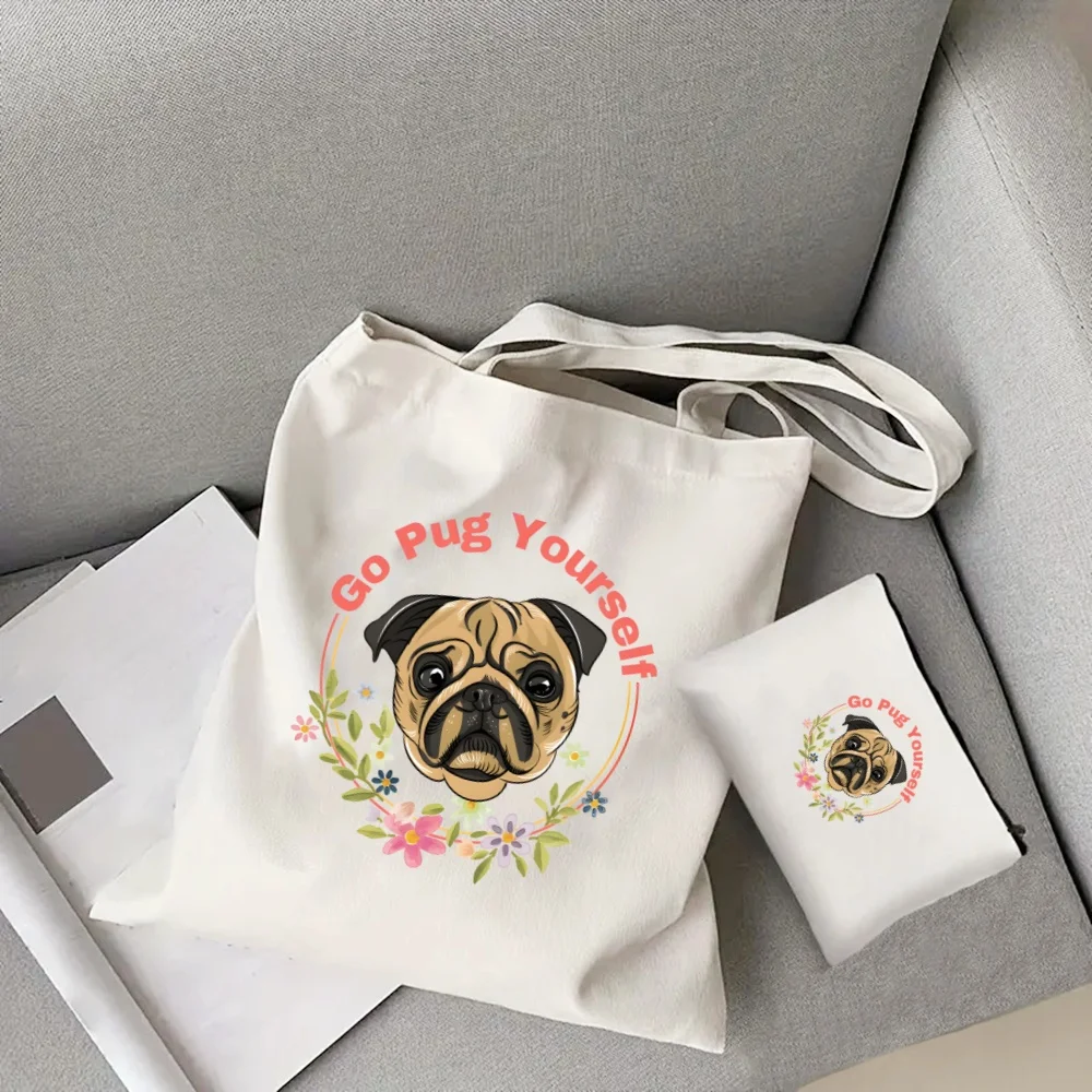 Набор Из 2-х Холщовых Сумок-тоут Для Домашних Животных Модный Кошелек На Плечо