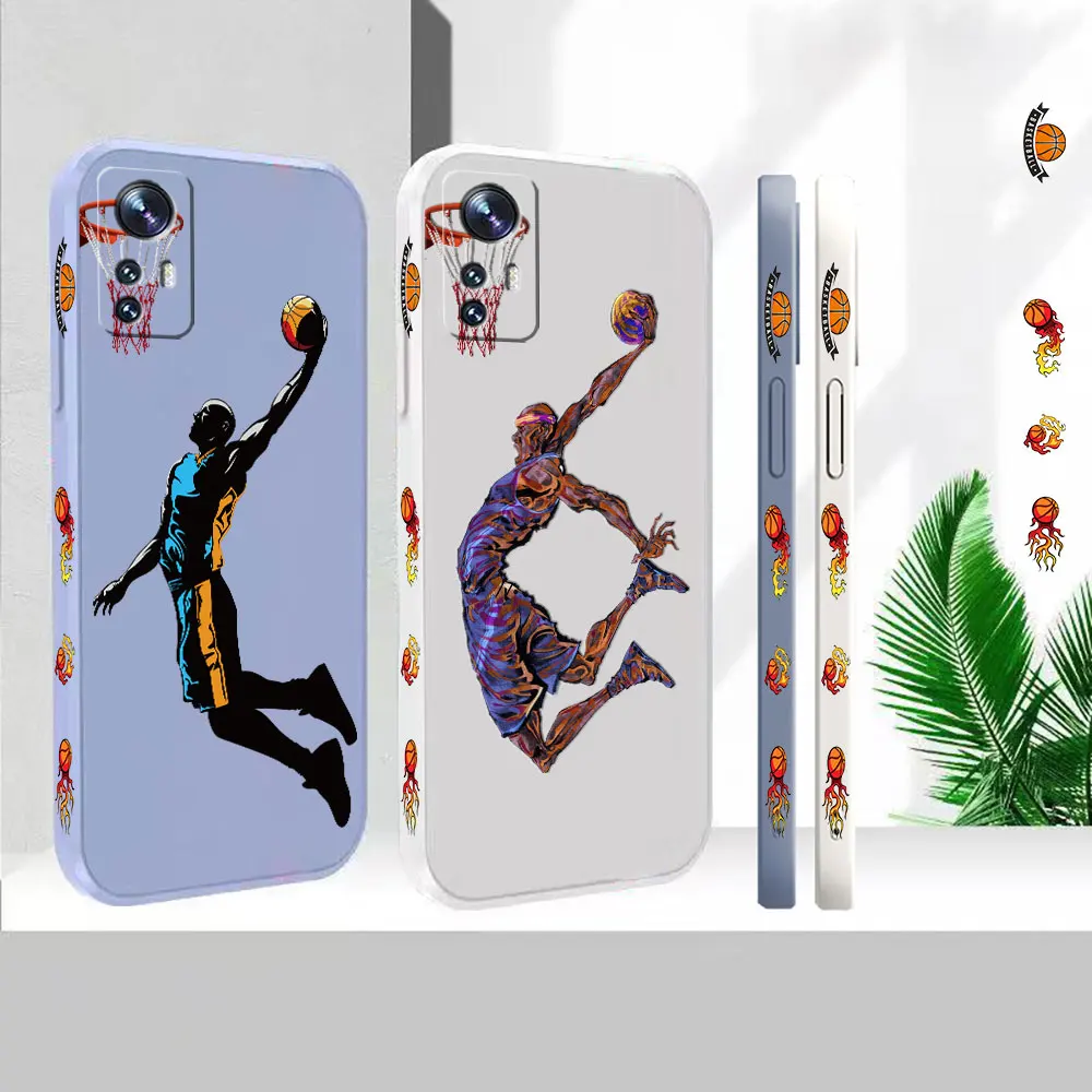 

Wild Dunk Basketball Phone Case For Xiaomi Mi 13 12 12S 12X 11 11T 10 10S 10I 9 9SE 8 8SE Pro Ultra Lite Liquid Cover Funda Capa