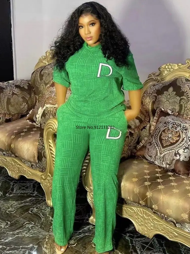 

Velvet African Women's Clothing Autumn and Winter Muslim 2 Piece Set High Quality Fashion African Women's Sports Suit