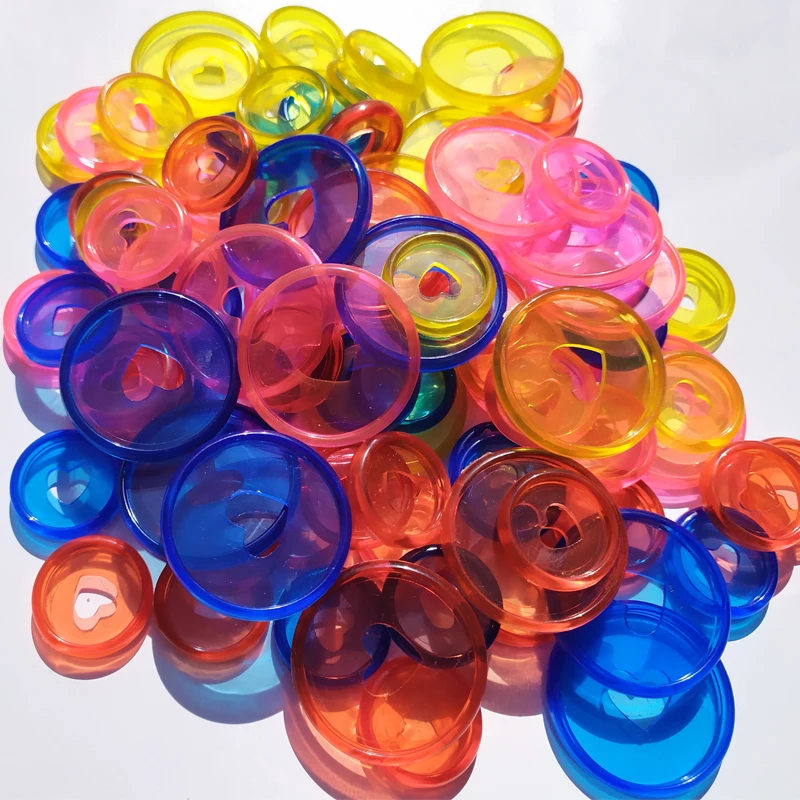 

New 11PCS 35MM Candy Color Binding buckle DIY Notebook Mushroom Hole Plastic Disc Button Binder Accessories Buckle Mushroom Hole