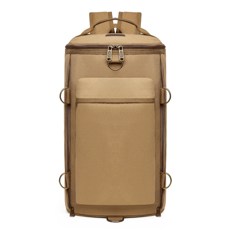 

2023 Fashion Man Backpack Travel Shoulder Bags Boys Canvas Soft Bags Students Multifunction Handbags Satchel With Large Pockets