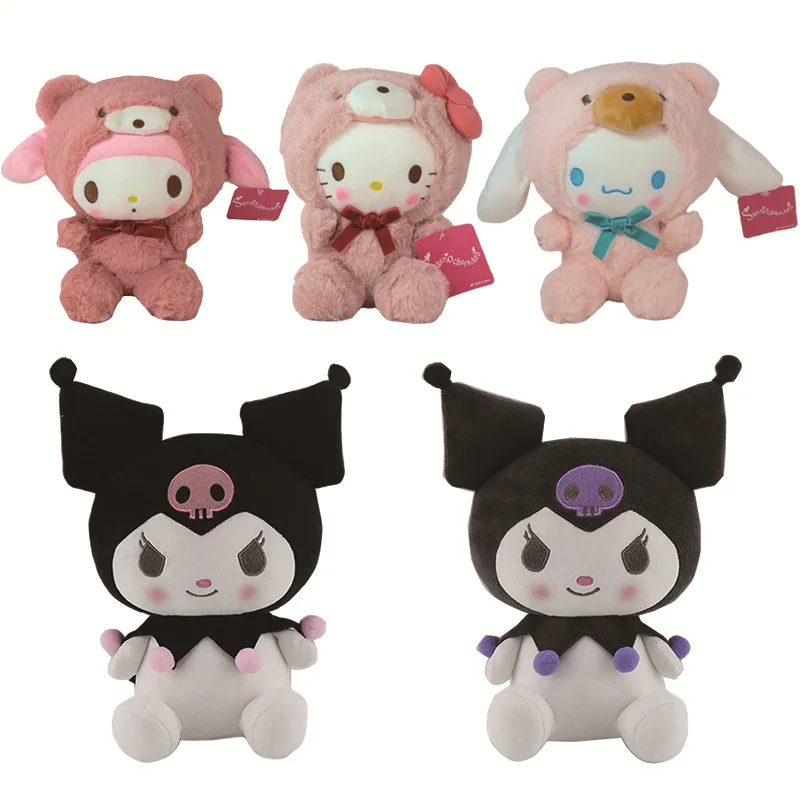 Sanrio-peluches de felpa Kawaii para niños, juguetes de peluche de 25Cm, de dibujos animados de Lolita, Pochacco, Mymelody, Hello Kitty