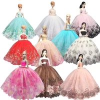 classic floral lace princess doll outfits for barbie dress wedding gown 16 bjd clothes vestidos 11 5 dolls accessories kid toy
