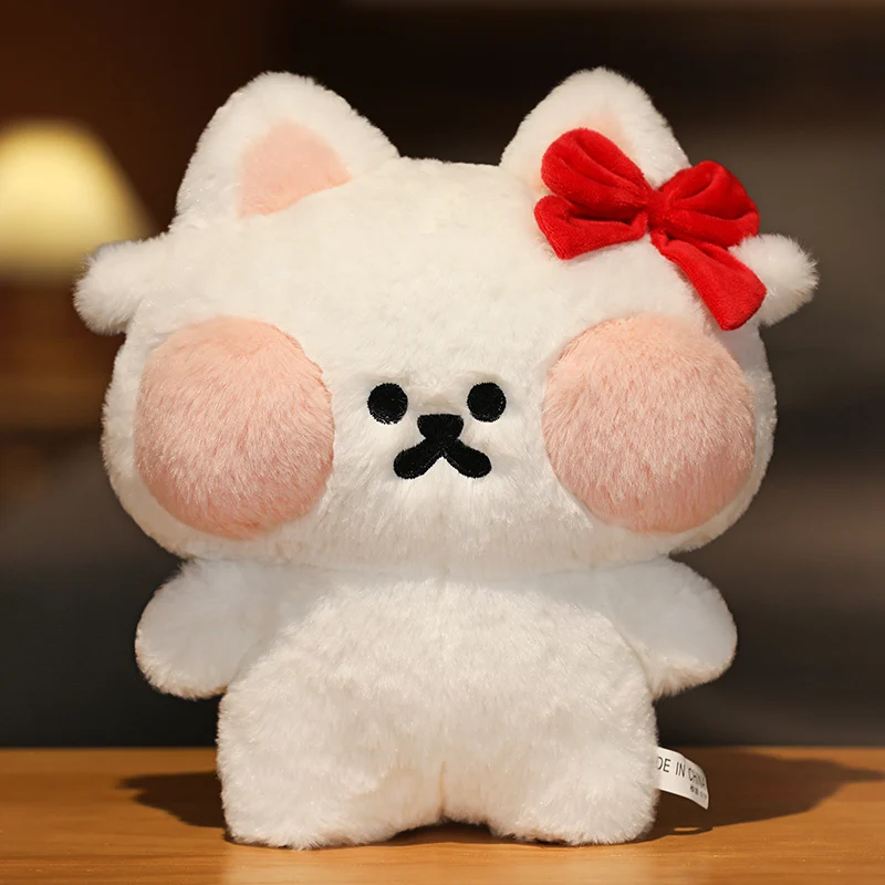 

Cute Fluffy Hyaluronic Acid Cat Plush Toy Kawaii Stuffed Rice Ball Cat Soft Doll Kids Toys Christmas Birthday Gift