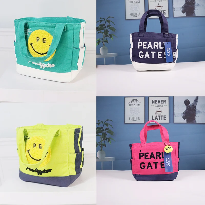 

2022 New Golf Canvas Tote Bag Storage Woman Fashion PG 5 colors Golf Bags