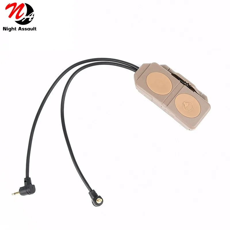 

Двойной пульт дистанционного управления SF 2,5 мм Штекерный переключатель управления для DBAL PEQ NGAL CQBL MAWL Laser и M300 M600 flash высветильник ель света З...