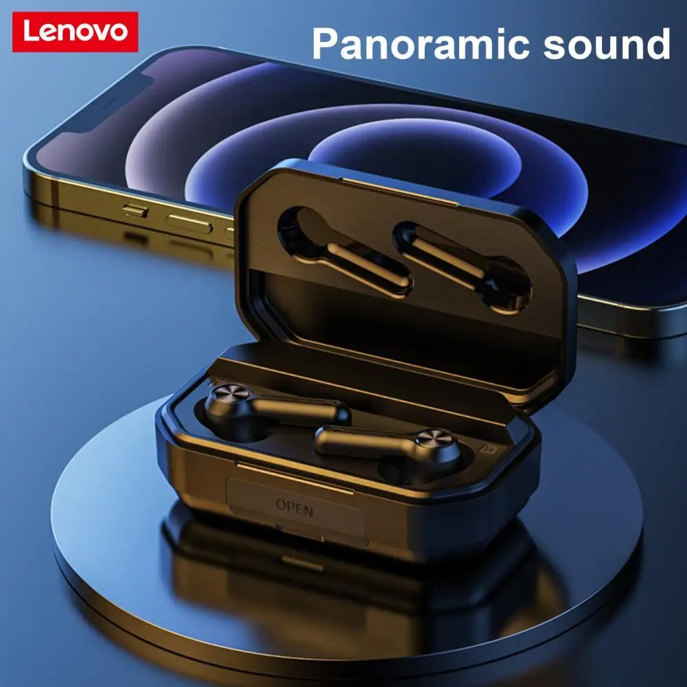 

Lenovo TWS Bluetooth-compatible 5.0 Headphone 1200mAh Large Capacity Wireless Earphone HIFI Music Headset with Battery Display