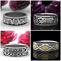 fashion vintage wolf totem animal rings ladies metal surround wedding rings mens girlfriend new jewelry party gifts