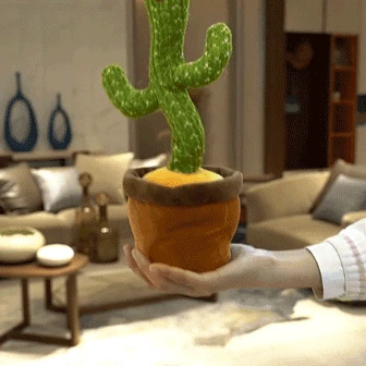 

Dancing Cactus Electron Plush Toy Soft Plush Doll Babies Cactus Kid That Can Sing and Dance Voice Interactive Dancing Cow Cypis