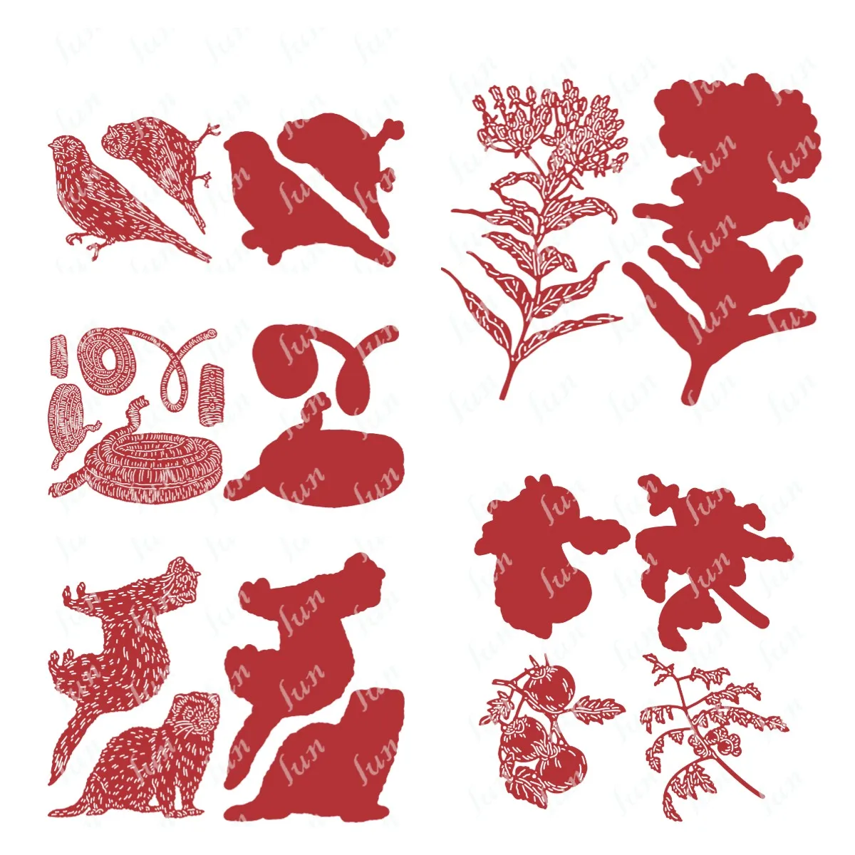 

Cutting Dies 2022 New Pests Tomatoes Birds Die Set Scrapbook Diy Album Paper Card Embossing Craft Supplies Diary Decor Cut Die