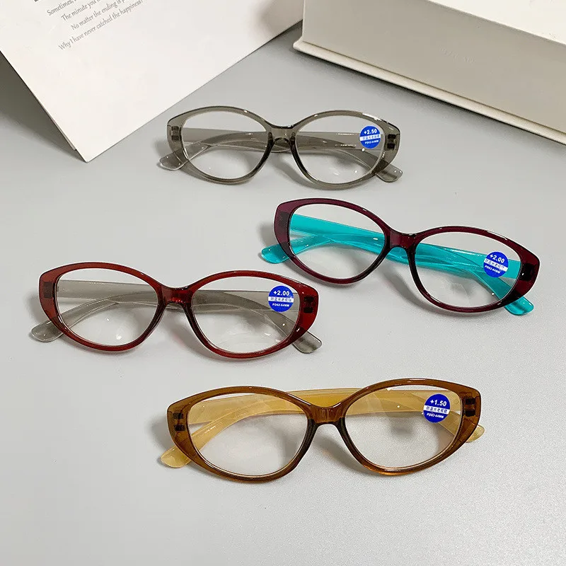 

Vintage Oval TR Frame Reading Glasses Fashion Read Eyeglasses for Aged Elder Men Women Magnifying Presbyopic Eyewear +1.0~+4.0