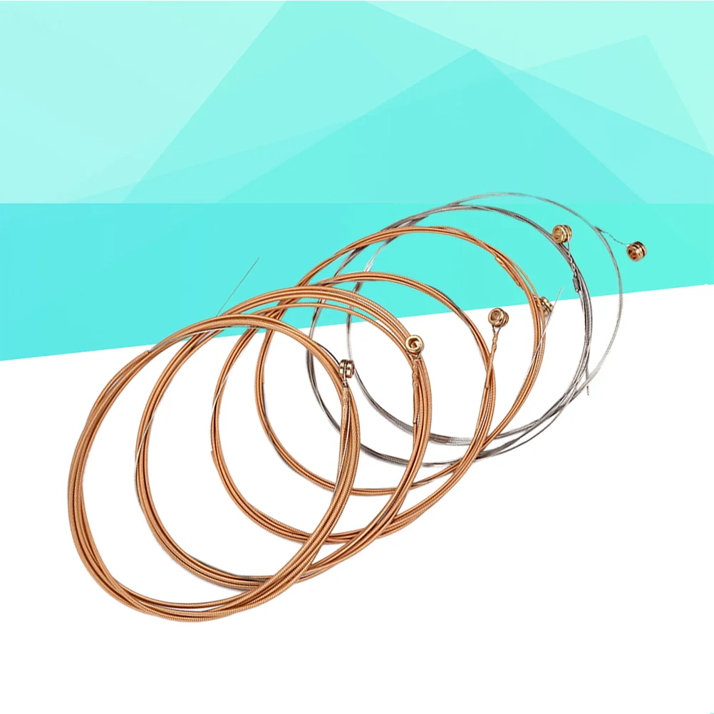 6 шт./компл. стальные гитарные струны разных размеров для 6-струнной народной