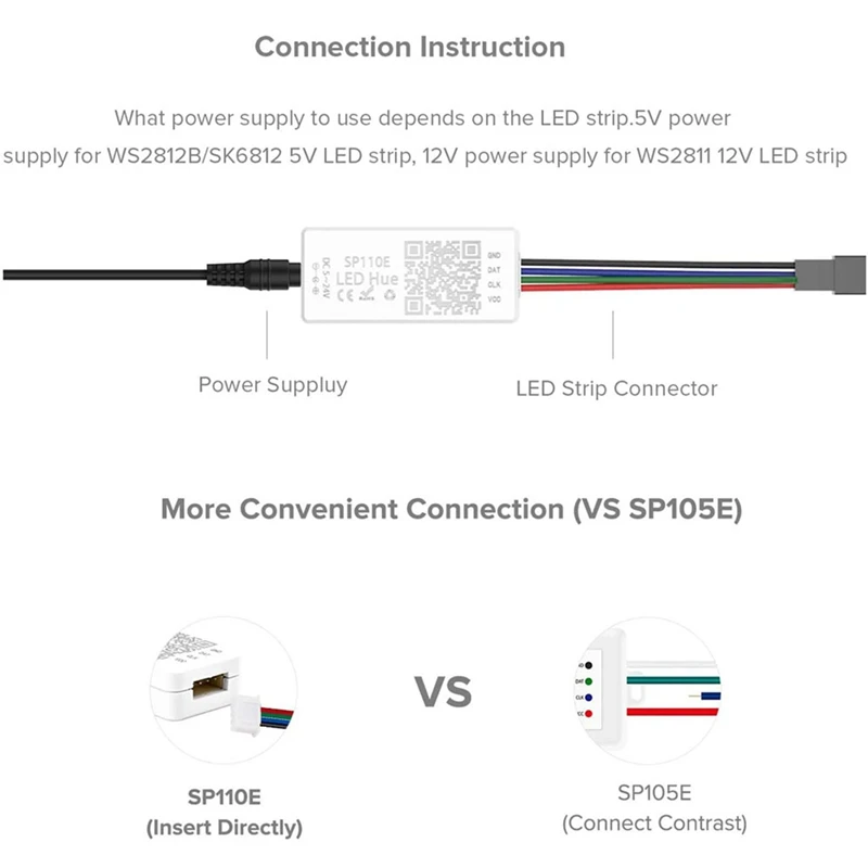Bluetooth-контроллер для смартфонов WS2812B SK6812 RGB/RGBW