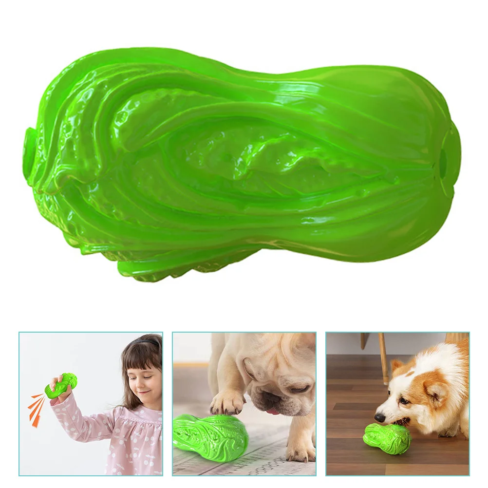 

Dog Toys Toy Molar Chew Puppy Teething Squeaky Pet Plaything Interactive Bitefetch Latex Teeth Cabbage Dogs Grinding Interesting