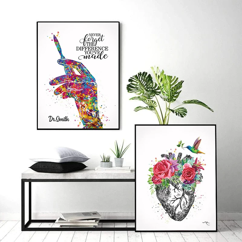 Постер с мотивационной цитатой со слоном и бабочкой WJWANG