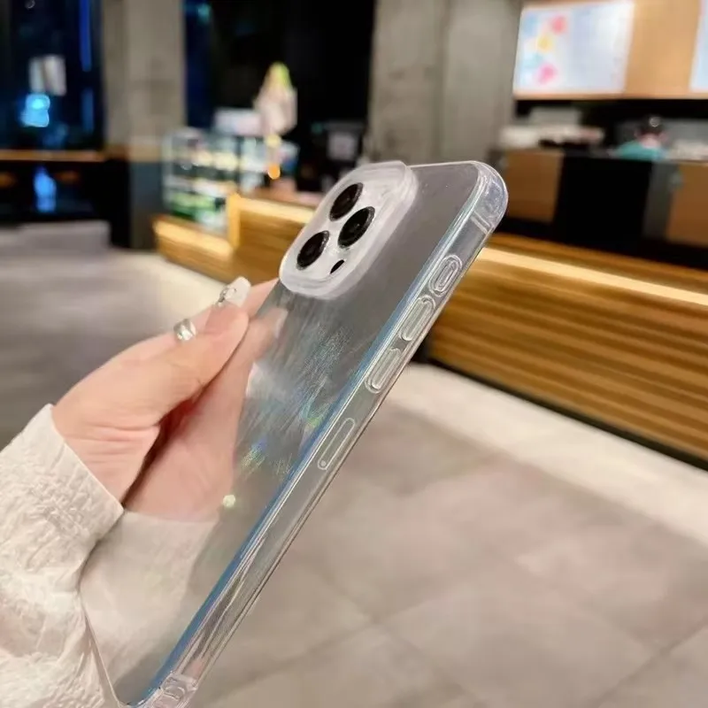 Роскошный силиконовый лазерный чехол с перьями для телефона модель Infinix Note 7 Lite 30