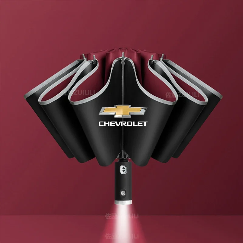 

Для Chevrolet Aveo Bolt Onix Cruze Spark Cavalier ColoradoTrailblazer Traverse Автоматический складной ветрозащитный зонт от солнца