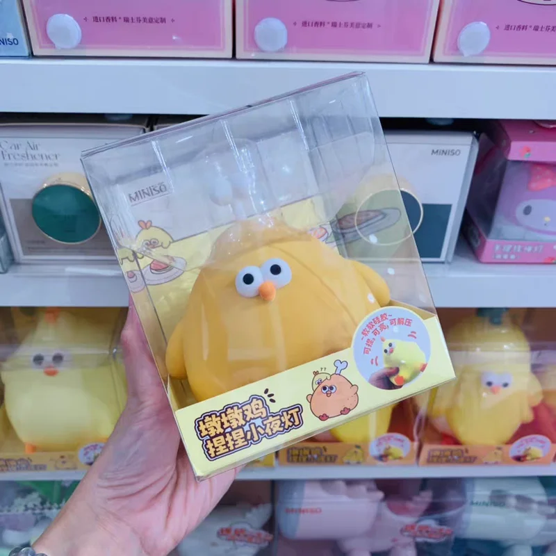 Светодиодный ночник Miniso Dwen Dun с курицей мультяшная силиконовая Ночная сорочка