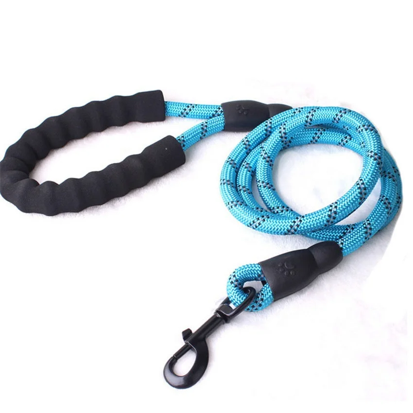 

With Soft Padded handle Dog Walking Training Leash 1.5M Strong Dog Leashes Reflective Durable Dog Leads Rope