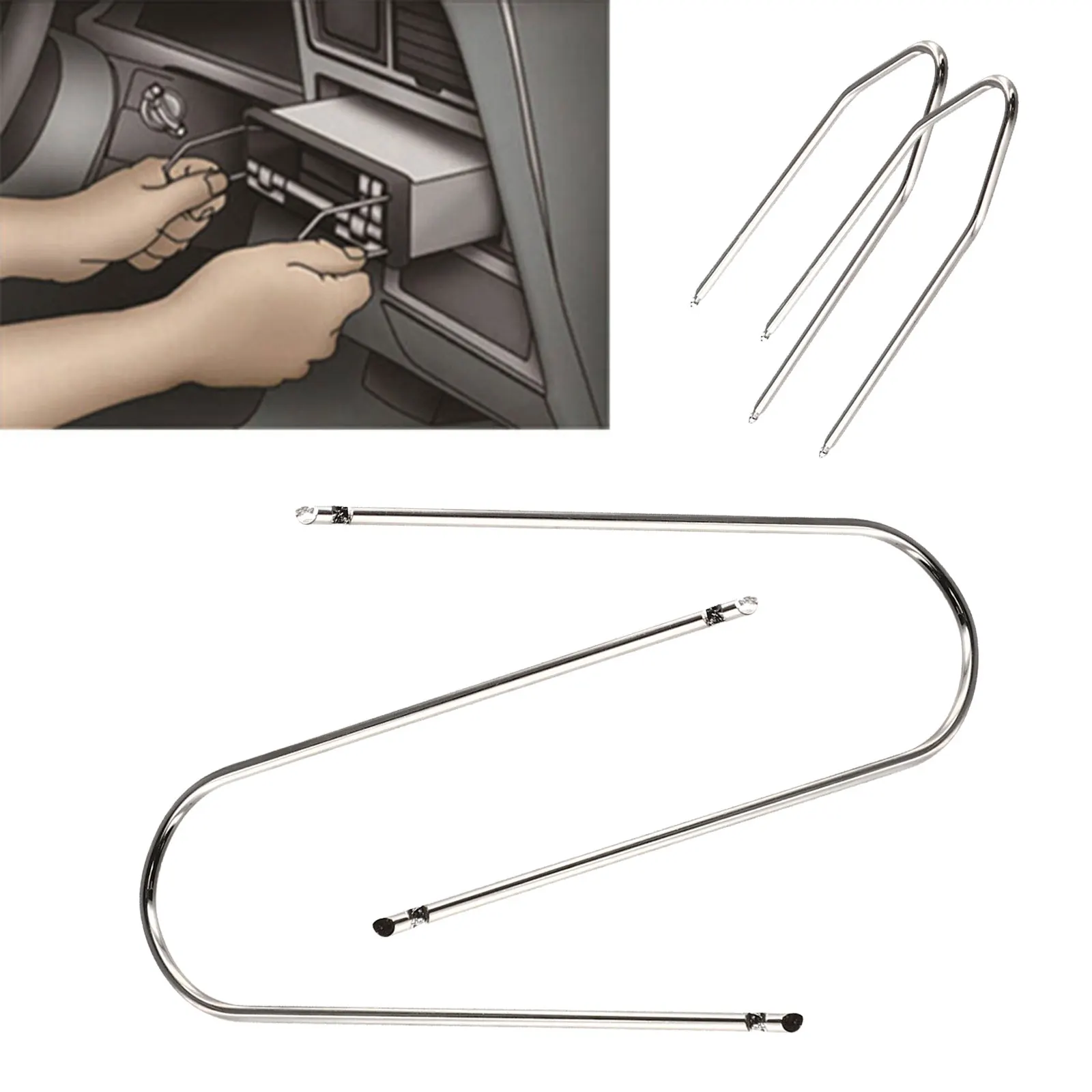 4 шт./компл. автомобильный стерео радио устройство для снятия ключей инструменты