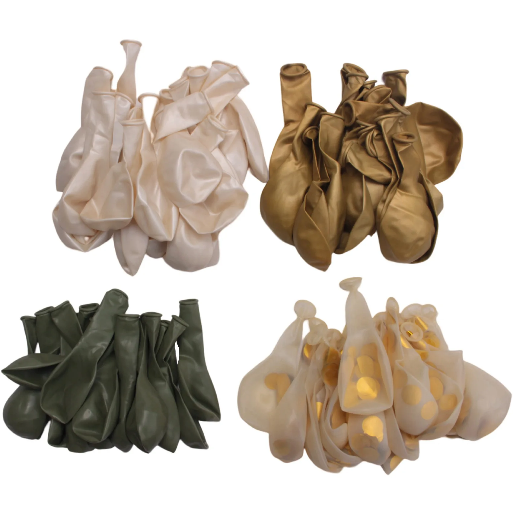 

1Set Balloons Eucalyptus Pearl White Gold Confetti Balloon Wedding Baby Shower Olive Green Birthday Party Decorations