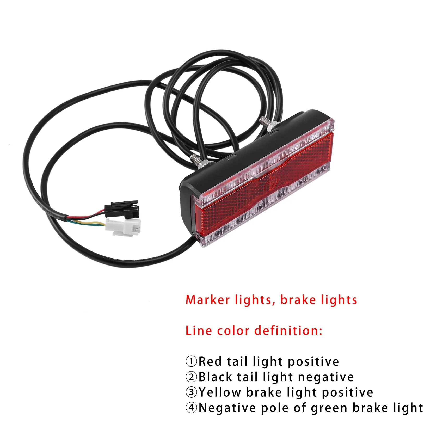 Ebike Brake Light 24V-36V-48V Electric Bicycle Rear with Function LED Taillight | Автомобили и мотоциклы