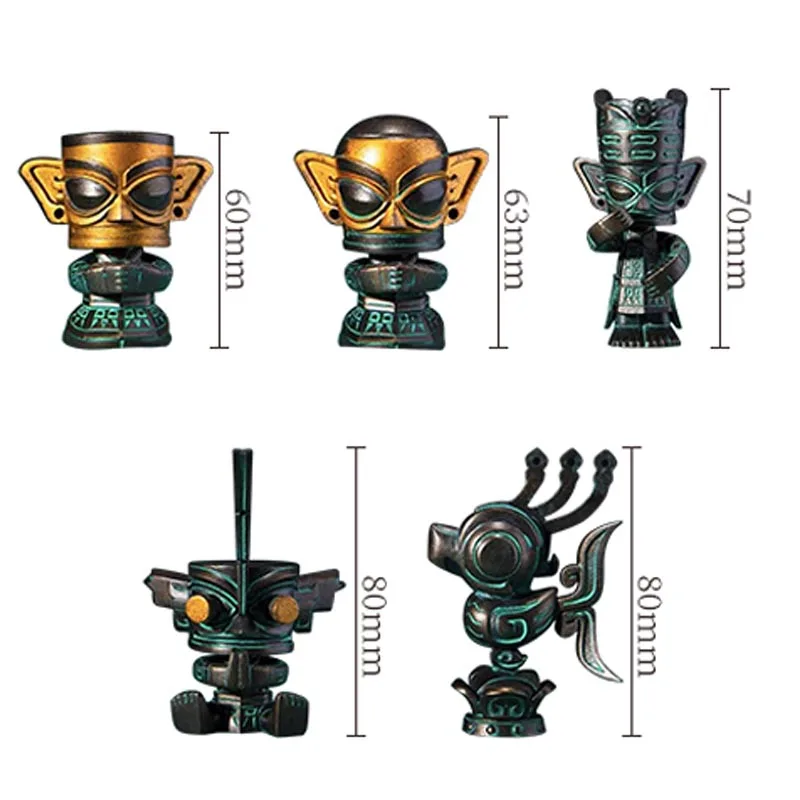 

Sanxingdui Museum Blessing God Official Series Blind Box Archeology Figure Ornaments Christmas Present Chinese Style Model Toys