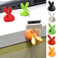rabbit ear cable fixer universal car dashboard charger cable line manager desk organizer clasp clip cable wire winder holder