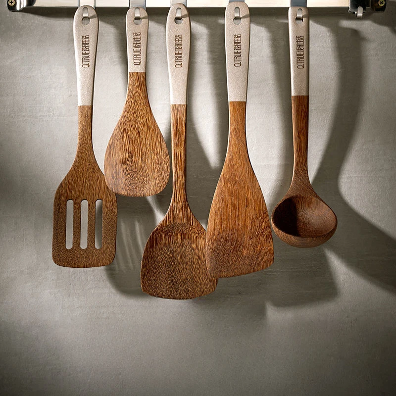 Шпатель из дерева венге антипригарная сковорода для домашней кухни специальная