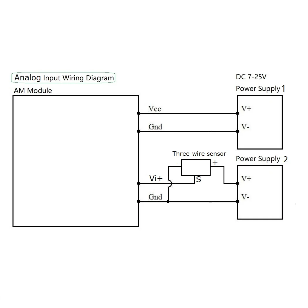 AMVIF08 8VI 0-10 В модуль аналогового ввода напряжения RS485 MODBUS RTU плата АЦП связи