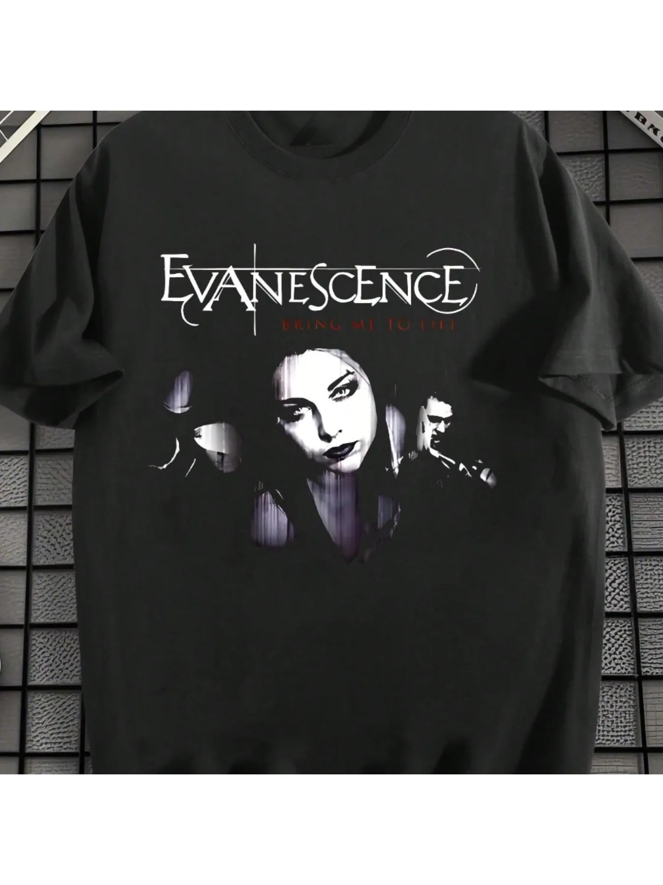 EWH Ретро, Рок, Мужская футболка с коротким рукавом, Evanescence Band, Значок, Напечатанный, Свободная улица, Топ, Музыка, Культура, Уличный стиль (art.: 3920cffcfb269) - 3920cffcfb269