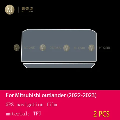 Защитная пленка для экрана навигации для Mitsubishi outlander 2022-2023, пленка для ЖК-дисплея, аксессуары для автомобиля, пленка из ТПУ для интерьера PPF
