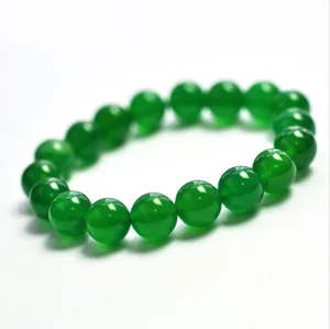 Женский классический зеленый браслет Жемчужный браслет Модный браслет 6 8 мм эластичная цепь Classic Bracelet Bangle For Man