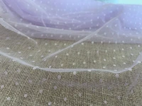 5 yards purple soft points tulle lace dots mesh fabric gauze for curtainwedding craftskirt
