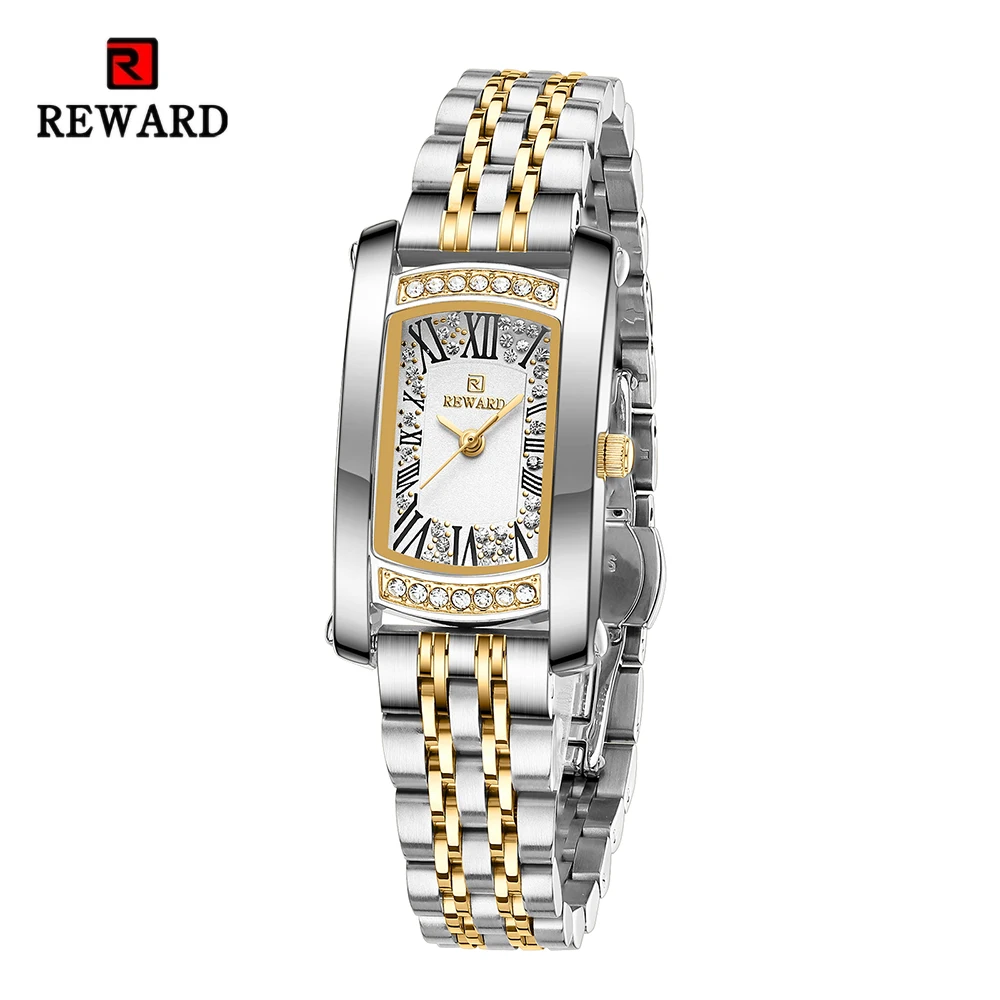Часы REWARD SEIKO PC21 женские, простые модные деловые наручные, из нержавеющей стали